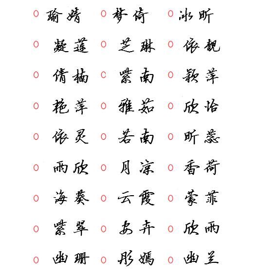 好听的古代名字