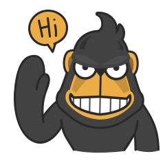 超级猩猩的动态qq表情包 卡通大猩猩搞笑表情